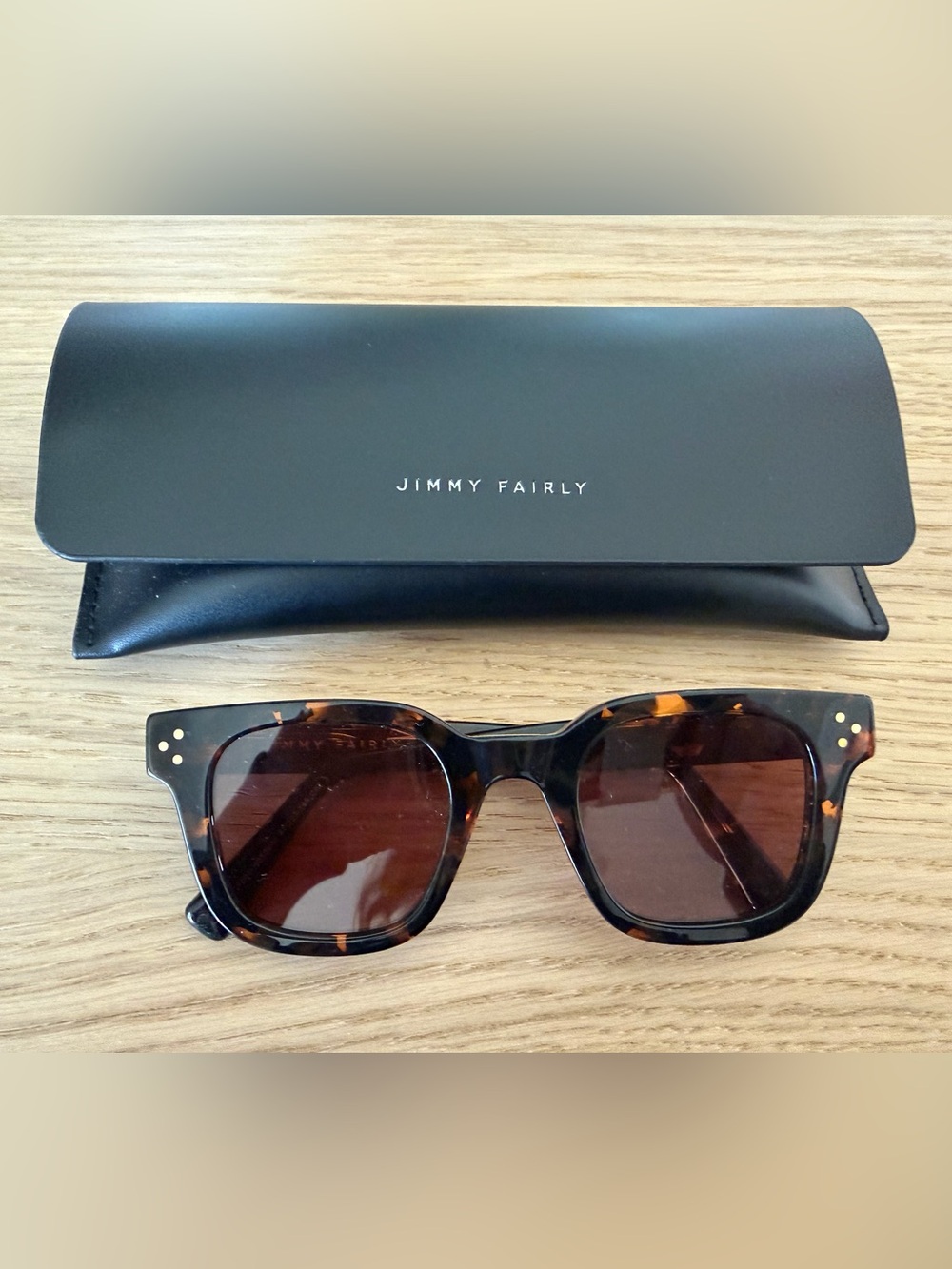 Jimmy Fairly Women's Tortoiseshell Sunglasses - Brown Lenses